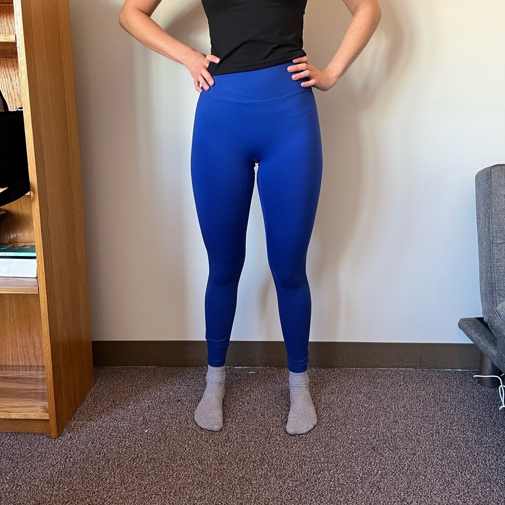 Fabletics royal blue anywhere motion 365 full length leggings size small